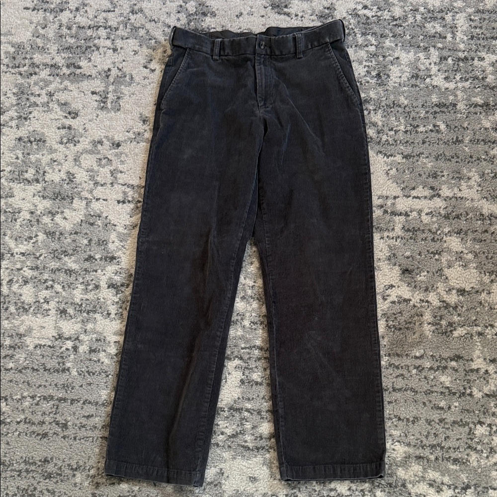 Croft & Barrow Men's Dark Gray Corduroy Pants